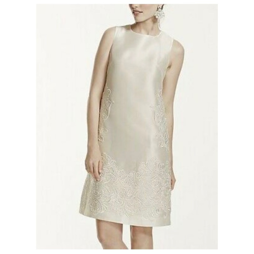 Galina Mikado Short Ivory Bridal Dress Sz. 6 NWT